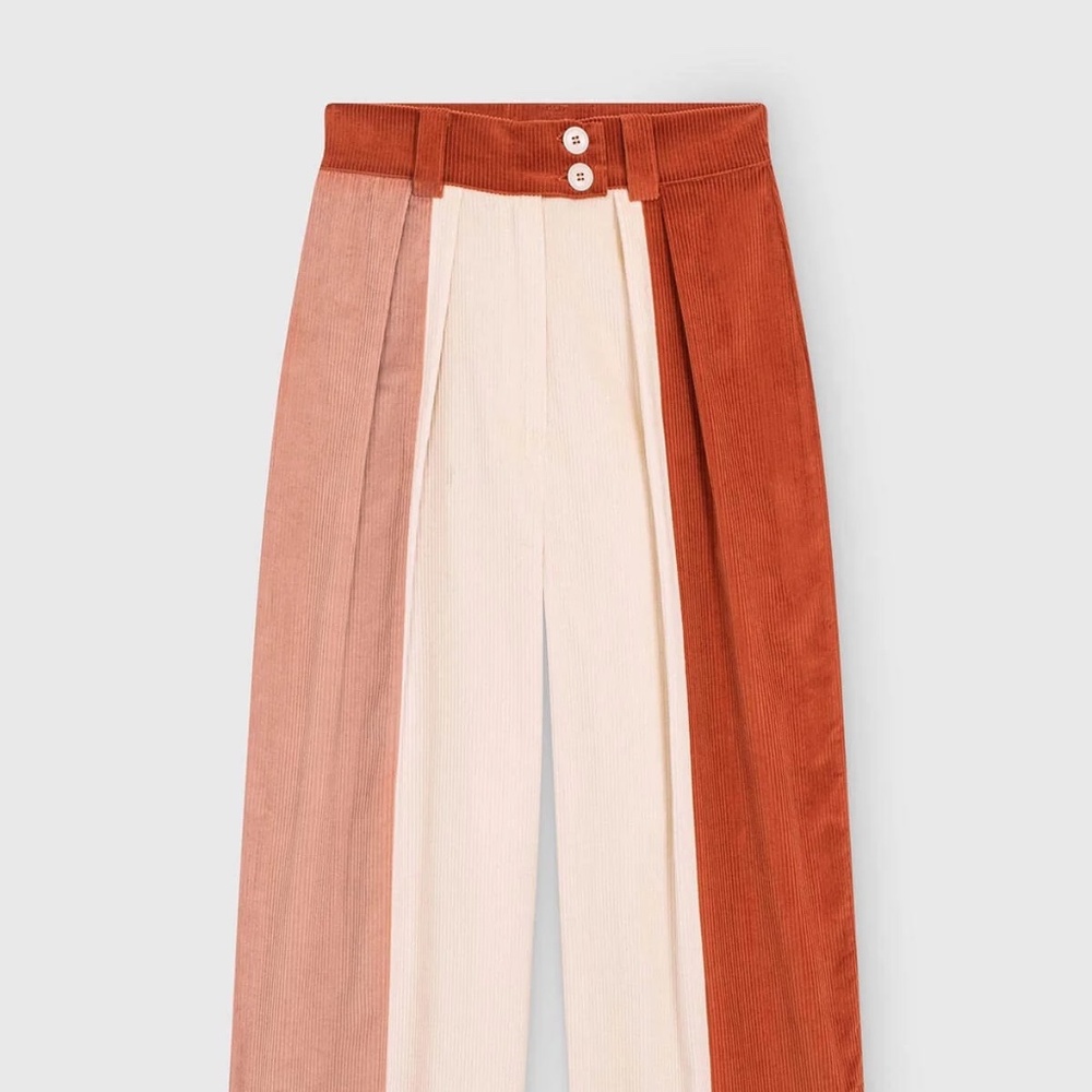 Maria de la Orden Tricolor Pink Corduroy